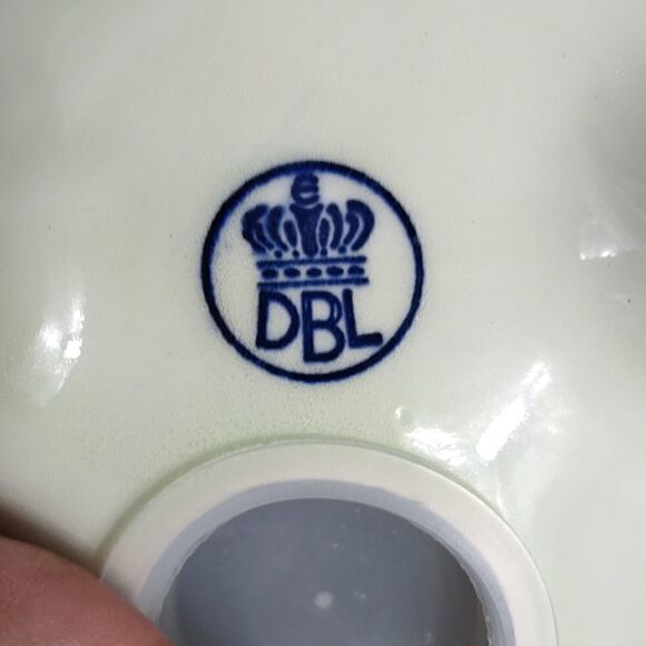 Vtg. Delft Blue Windmill Floral Piggy Bank - Picture 7 of 8